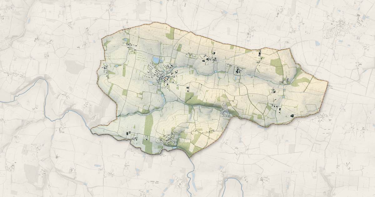 Portrait cartographique de La Bosse-de-Bretagne : relief, eau, forêts, bâti et voies, calculés à partir des données de l'IGN