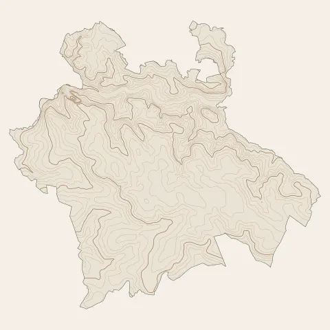 La Bouëxière : courbes de niveau