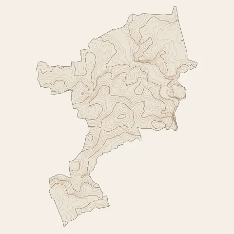 Bourgbarré : courbes de niveau