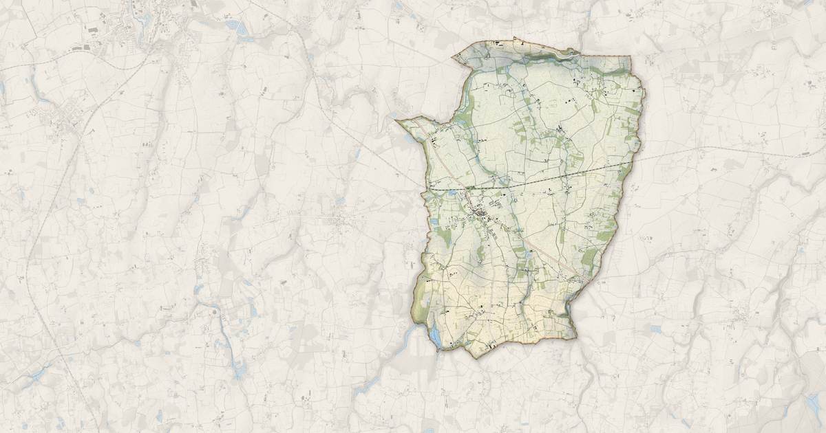 Portrait cartographique de La Boussac : relief, eau, forêts, bâti et voies, calculés à partir des données de l'IGN