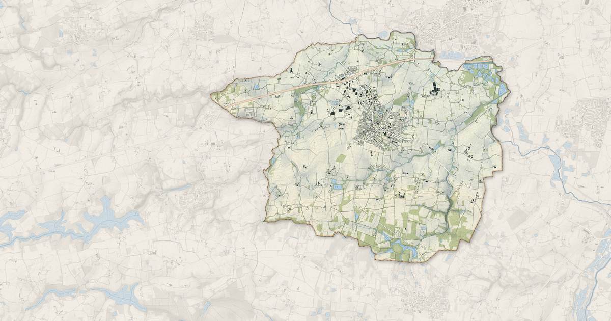 Portrait cartographique de Bréal-sous-Montfort : relief, eau, forêts, bâti et voies, calculés à partir des données de l'IGN
