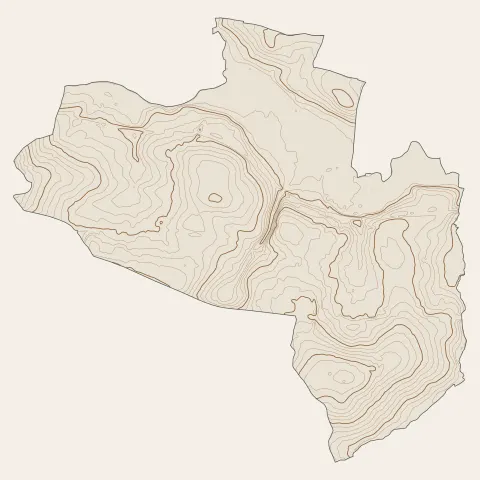 Brécé : courbes de niveau