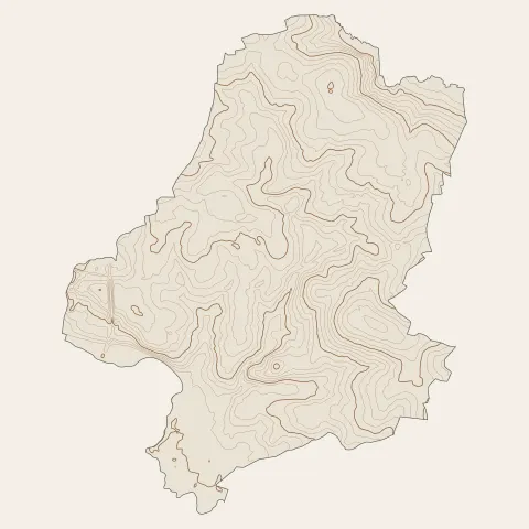 Breteil : courbes de niveau