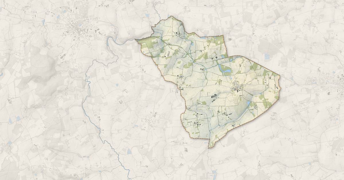 Portrait cartographique de Les Brulais : relief, eau, forêts, bâti et voies, calculés à partir des données de l'IGN