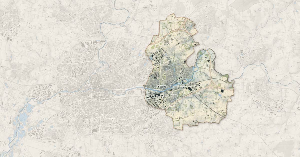 Portrait cartographique de Cesson-Sévigné : relief, eau, forêts, bâti et voies, calculés à partir des données de l'IGN