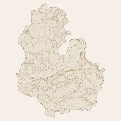 Cesson-Sévigné : courbes de niveau
