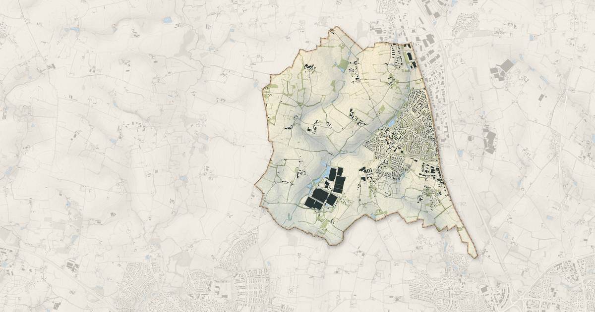 Portrait cartographique de La Chapelle-des-Fougeretz : relief, eau, forêts, bâti et voies, calculés à partir des données de l'IGN