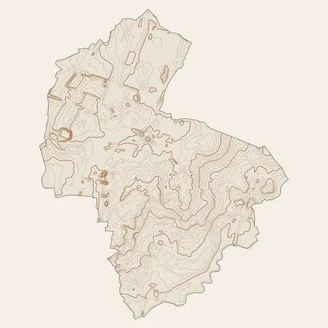 Chartres-de-Bretagne : courbes de niveau