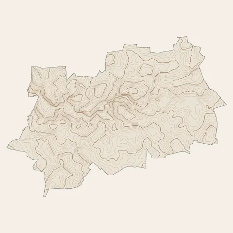 Châteaugiron : courbes de niveau