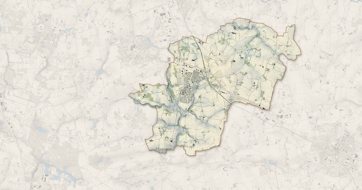 Portrait cartographique de Corps-Nuds : relief, eau, forêts, bâti et voies, calculés à partir des données de l'IGN