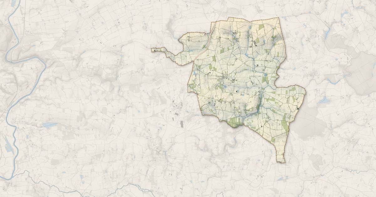 Portrait cartographique de La Dominelais : relief, eau, forêts, bâti et voies, calculés à partir des données de l'IGN