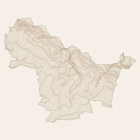 Étrelles : courbes de niveau
