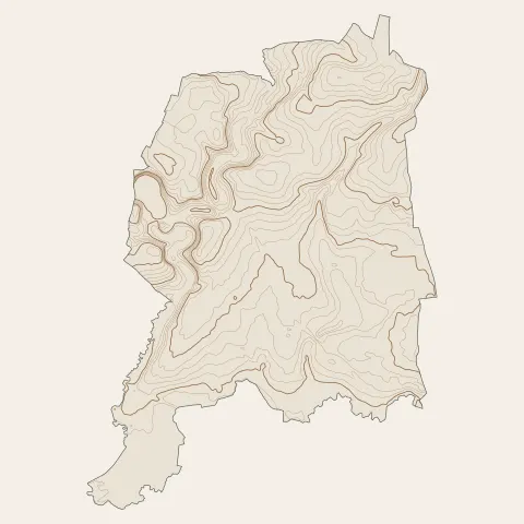 Fougères : courbes de niveau