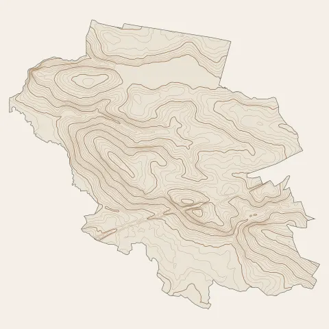 Gosné : courbes de niveau
