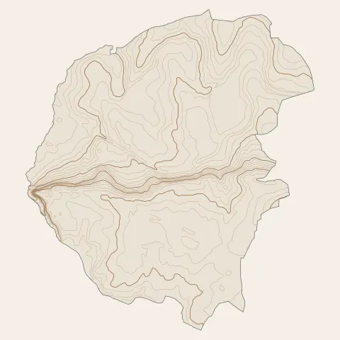 Hédé-Bazouges : courbes de niveau