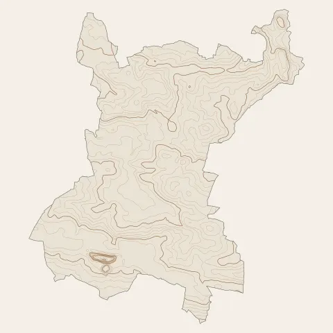 Janzé : courbes de niveau
