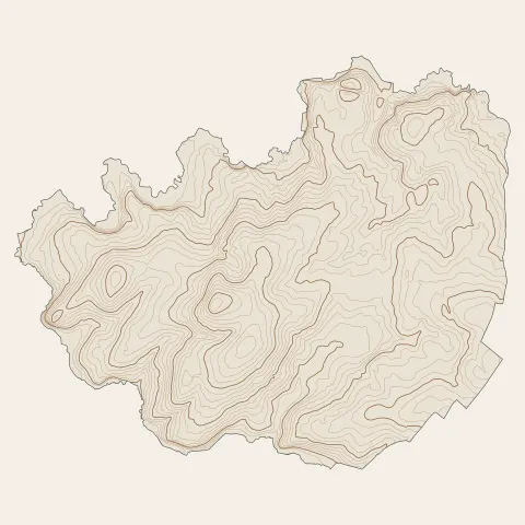 Javené : courbes de niveau