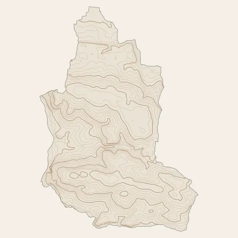 Laillé : courbes de niveau