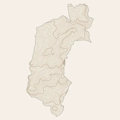 Lécousse : courbes de niveau