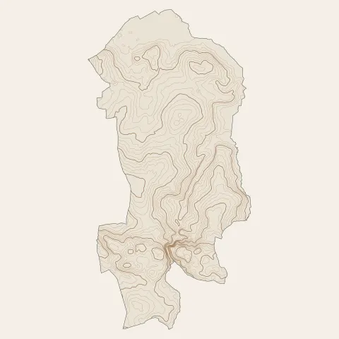 Miniac-Morvan : courbes de niveau