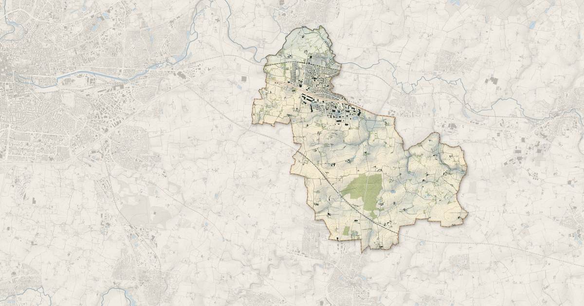 Portrait cartographique de Noyal-sur-Vilaine : relief, eau, forêts, bâti et voies, calculés à partir des données de l'IGN