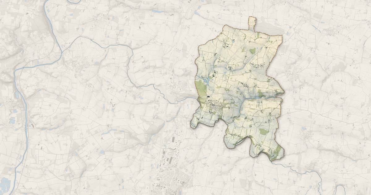 Portrait cartographique de Pancé : relief, eau, forêts, bâti et voies, calculés à partir des données de l'IGN