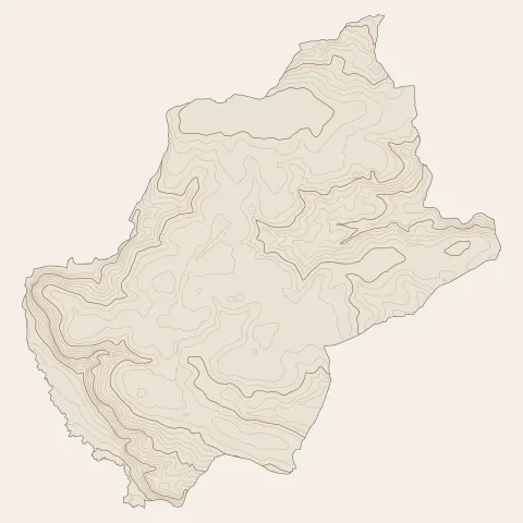 Plélan-le-Grand : courbes de niveau