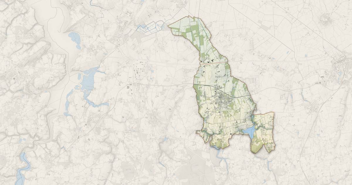 Portrait cartographique de Plerguer : relief, eau, forêts, bâti et voies, calculés à partir des données de l'IGN