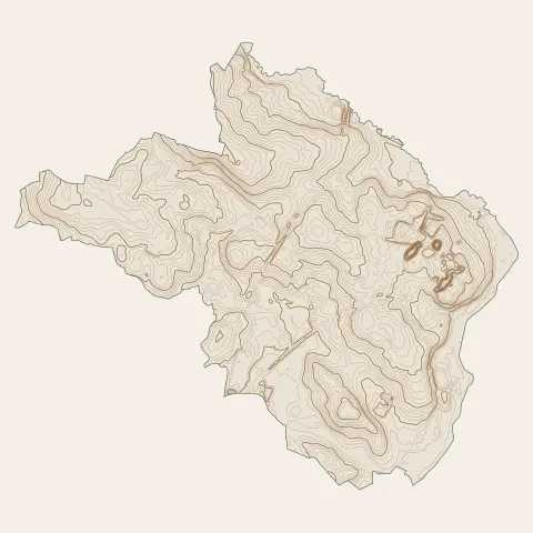 Le Rheu : courbes de niveau