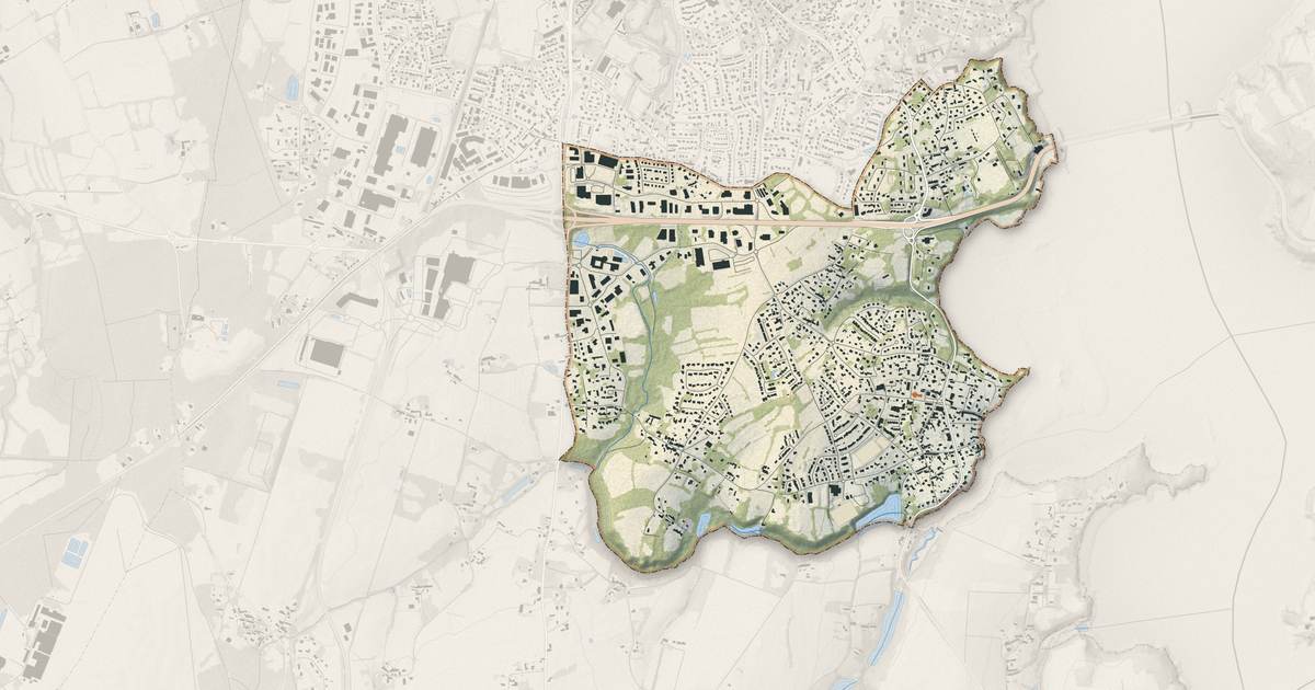 Portrait cartographique de La Richardais : relief, eau, forêts, bâti et voies, calculés à partir des données de l'IGN