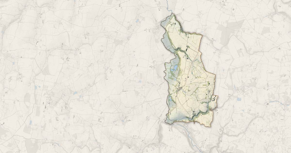 Portrait cartographique de Romazy : relief, eau, forêts, bâti et voies, calculés à partir des données de l'IGN