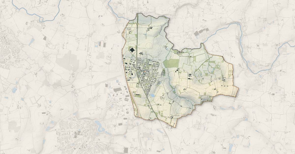 Portrait cartographique de Saint-Armel : relief, eau, forêts, bâti et voies, calculés à partir des données de l'IGN