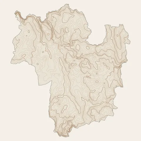 Maen Roch : courbes de niveau