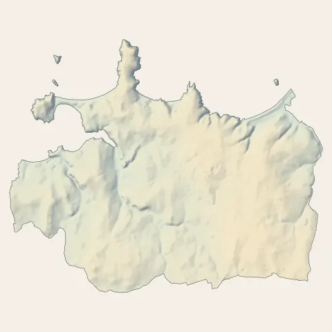 Saint-Coulomb : relief