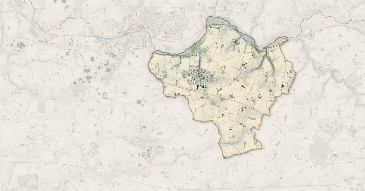 Portrait cartographique de Saint-Didier : relief, eau, forêts, bâti et voies, calculés à partir des données de l'IGN