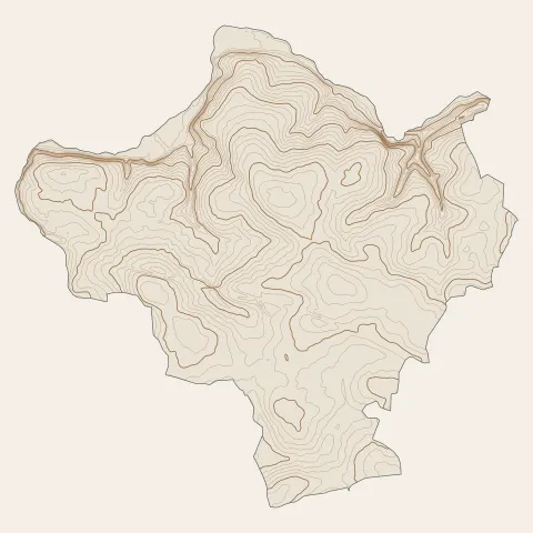Saint-Didier : courbes de niveau