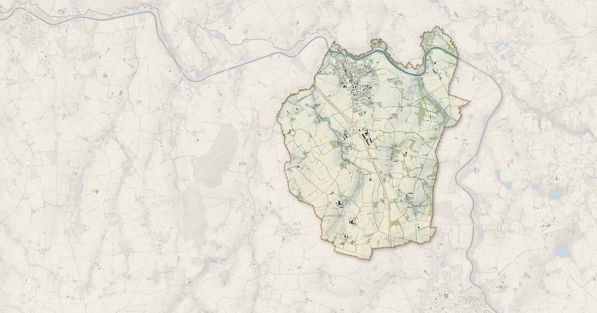 Portrait cartographique de Saint-Domineuc : relief, eau, forêts, bâti et voies, calculés à partir des données de l'IGN