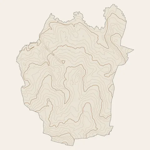 Saint-Domineuc : courbes de niveau