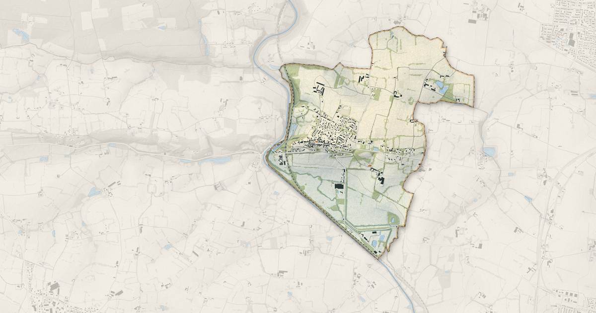 Portrait cartographique de Saint-Germain-sur-Ille : relief, eau, forêts, bâti et voies, calculés à partir des données de l'IGN