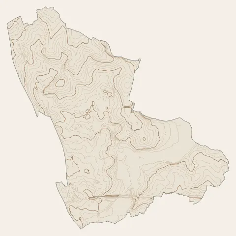 Saint-Grégoire : courbes de niveau