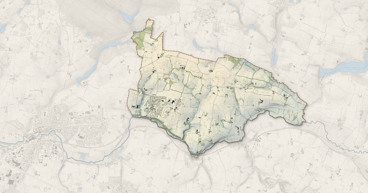 Portrait cartographique de Saint-Jean-sur-Vilaine : relief, eau, forêts, bâti et voies, calculés à partir des données de l'IGN