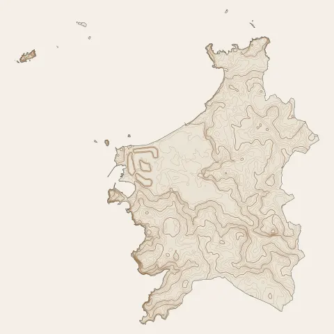 Saint-Malo : courbes de niveau