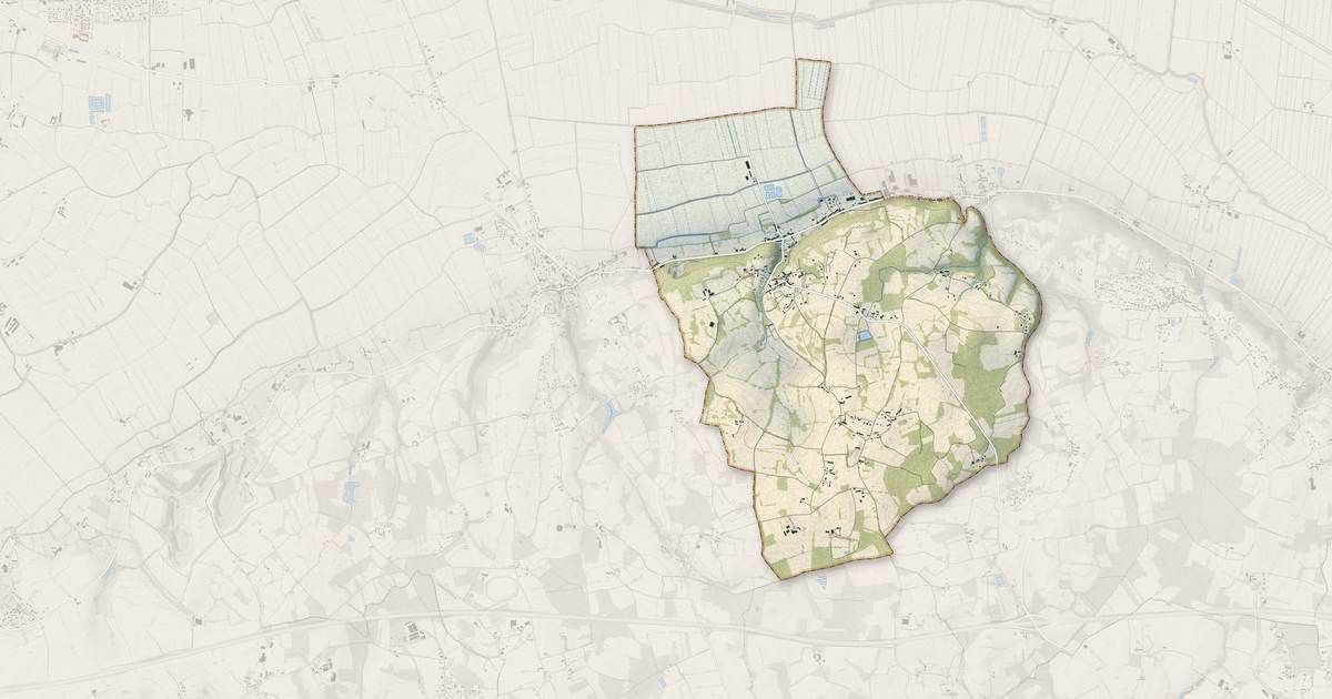 Portrait cartographique de Saint-Marcan : relief, eau, forêts, bâti et voies, calculés à partir des données de l'IGN
