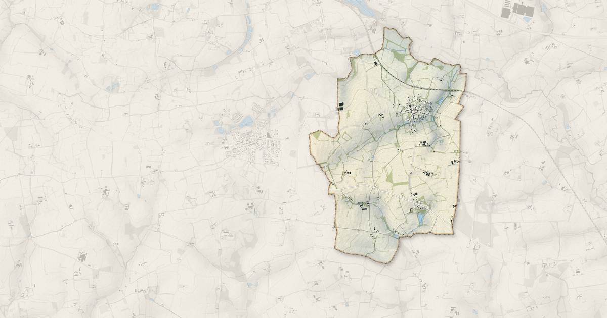 Portrait cartographique de Saint-Uniac : relief, eau, forêts, bâti et voies, calculés à partir des données de l'IGN