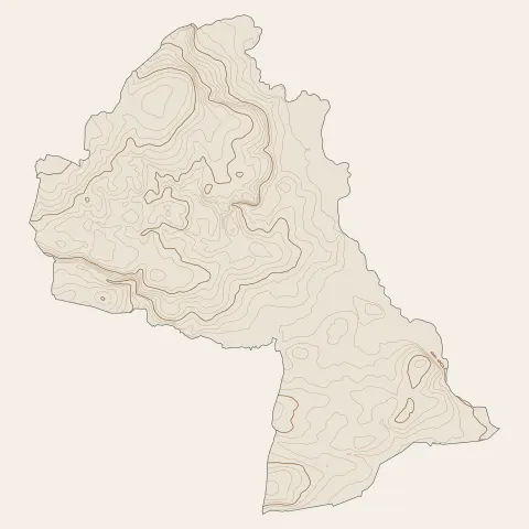 Talensac : courbes de niveau