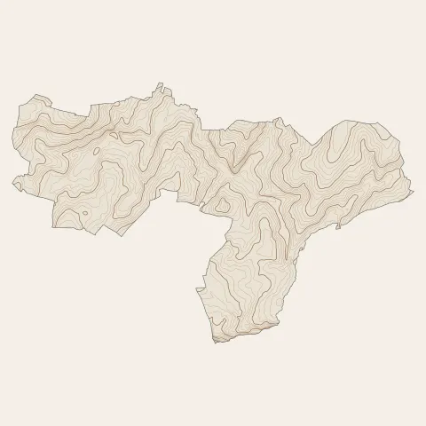 Tinténiac : courbes de niveau