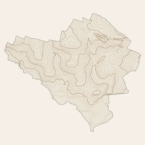 Vezin-le-Coquet : courbes de niveau