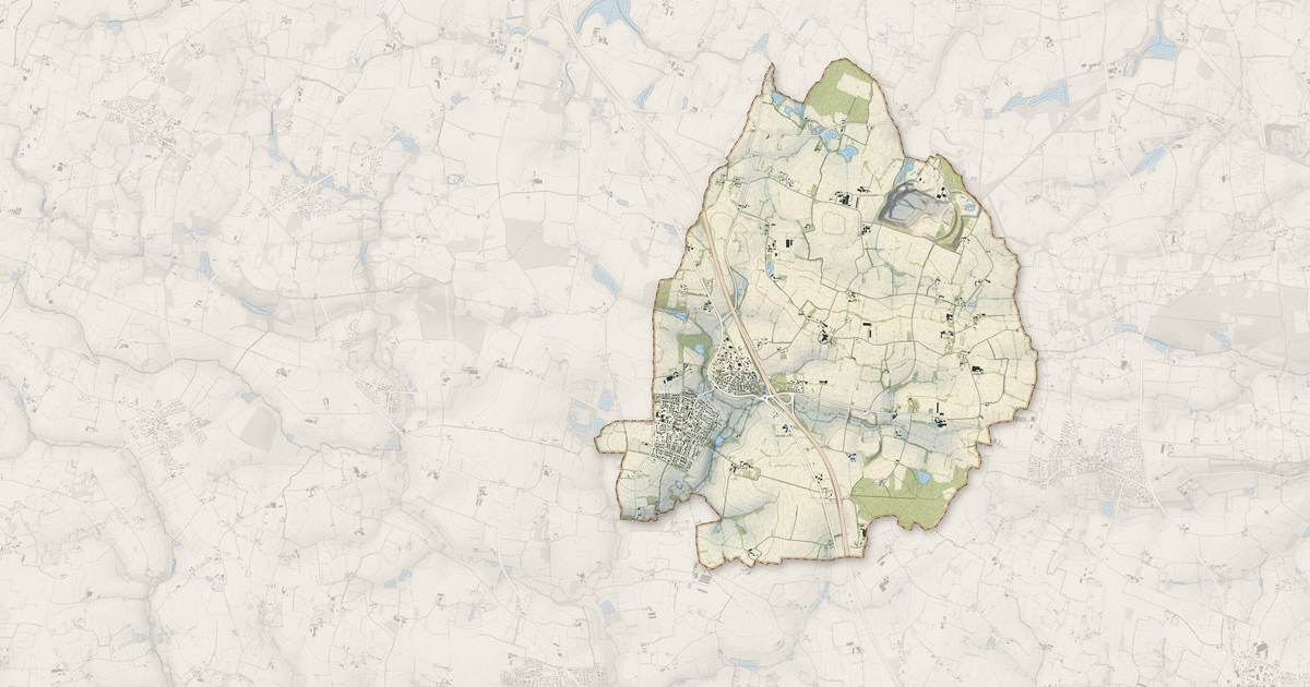 Portrait cartographique de Vignoc : relief, eau, forêts, bâti et voies, calculés à partir des données de l'IGN