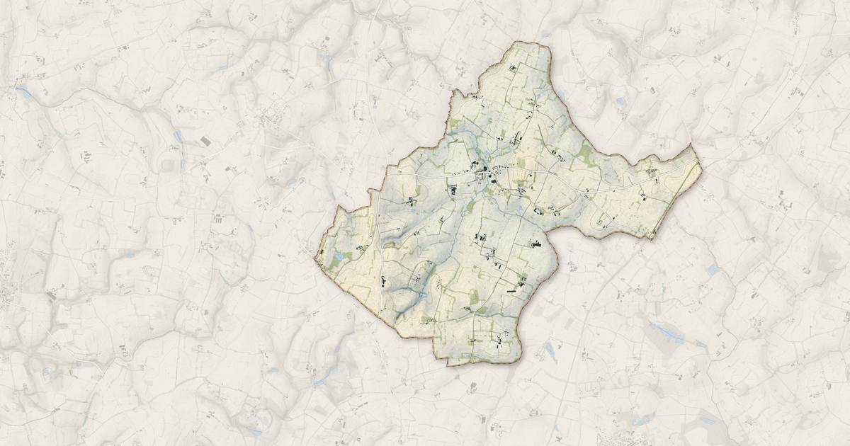 Portrait cartographique de Villamée : relief, eau, forêts, bâti et voies, calculés à partir des données de l'IGN