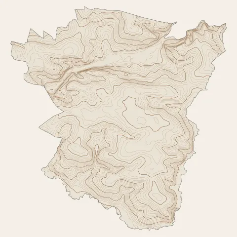 Vitré : courbes de niveau